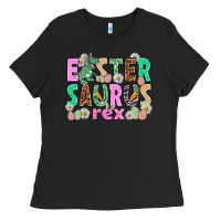 Black Easter Saurus Nurse Easter Day Ladies Tee - HowdyJamesFarm