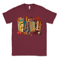 Burgundy i love fall most of all Classic Tee - CowGirlArtShop