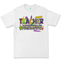 White mardi gras teacher assistant Premium Tee - CowGirlArtShop
