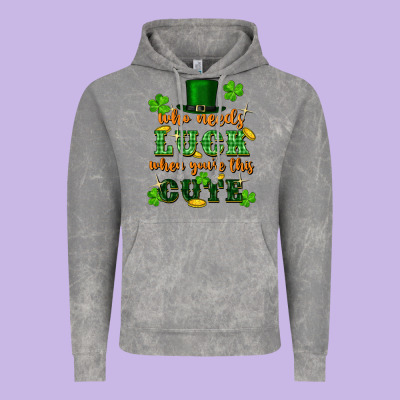 Who Needs Luck When You're This Cute Vintage Hoodie Designed By Fadigitalartstudio