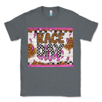 Charcoal Heather race day vibes Classic Tee - Artiststas