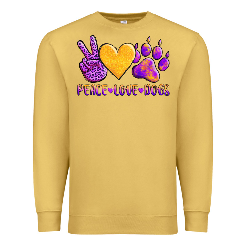 Peace Love Dogs Premium Sweatshirt by AdoDesignShop | Teevron