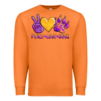 Carrot peace love dogs Premium Sweatshirt - AdoDesignShop