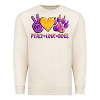 Sandshell peace love dogs Premium Sweatshirt - AdoDesignShop
