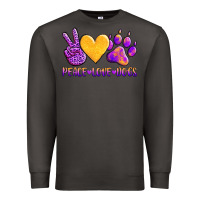 Smoke peace love dogs Premium Sweatshirt - AdoDesignShop