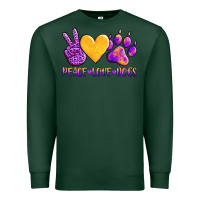 Sports Green peace love dogs Premium Sweatshirt - AdoDesignShop