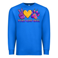 True Royal peace love dogs Premium Sweatshirt - AdoDesignShop