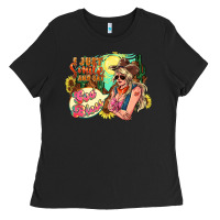 Black I just smile and say god bless Ladies Tee - HowdyJamesFarm
