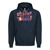 Navy spooky babe Zipper Hoodie - AdoDesignShop