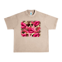 French Oak Valentine's Day pink plaid red glitter cowhide Urban Heavy Tee - FaDigitalArtStudio
