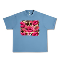 Pebble Blue Valentine's Day pink plaid red glitter cowhide Urban Heavy Tee - FaDigitalArtStudio