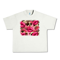 Pistachio Valentine's Day pink plaid red glitter cowhide Urban Heavy Tee - FaDigitalArtStudio