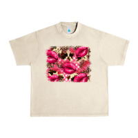 Sandshell Valentine's Day pink plaid red glitter cowhide Urban Heavy Tee - FaDigitalArtStudio