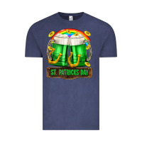Vintage Denim St. Patrick's Day beer Vintage Tee - OliviaCreatesArt