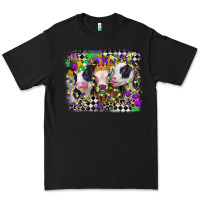 Black mardi gras heifers Premium Tee - CowGirlArtShop