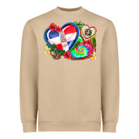 Mushroom western leopard  dominican republic  hearts Heavyweight Sweatshirt - AdoDesignShop