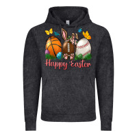 Vintage Black Happy Easter Sports With Butterfly Vintage Hoodie - BundleAndBundleShop