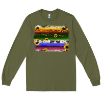 Army Green serape sunflowers leopard cowhide background Long Sleeve Tee - RanaPortraitStore