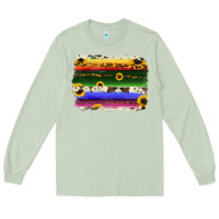 Matcha serape sunflowers leopard cowhide background Long Sleeve Tee - RanaPortraitStore