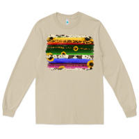 Mushroom serape sunflowers leopard cowhide background Long Sleeve Tee - RanaPortraitStore