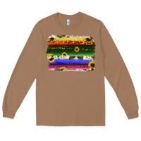 Toasted Coconut serape sunflowers leopard cowhide background Long Sleeve Tee - RanaPortraitStore