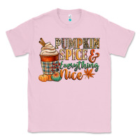 Bubblegum Pink pumpkin spice and everything nice Classic Tee - CowGirlArtShop