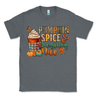 Charcoal Heather pumpkin spice and everything nice Classic Tee - CowGirlArtShop