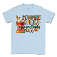 Dusty Blue pumpkin spice and everything nice Classic Tee - CowGirlArtShop