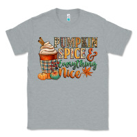 Heather Grey pumpkin spice and everything nice Classic Tee - CowGirlArtShop