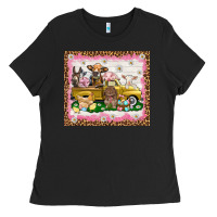 Black Easter Day with farm animals tumbler Ladies Tee - HowdyJamesFarm