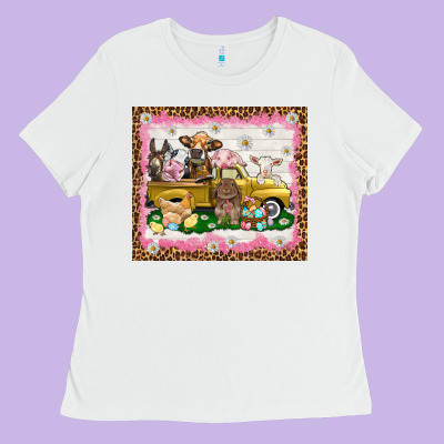 Easter Day With Farm Animals Tumbler Ladies Tee Designed By Howdyjamesfarm