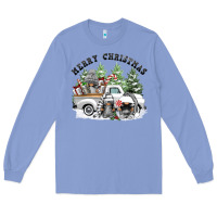 Colony Blue merry christmas gnomies Long Sleeve Tee - FaDigitalArtStudio