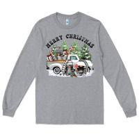 Heather Grey merry christmas gnomies Long Sleeve Tee - FaDigitalArtStudio