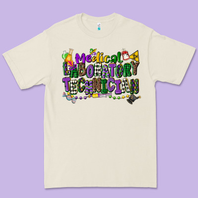 Medical Laboratory Technician Mardi Gras Premium Tee Designed By Cowgirlartshop
