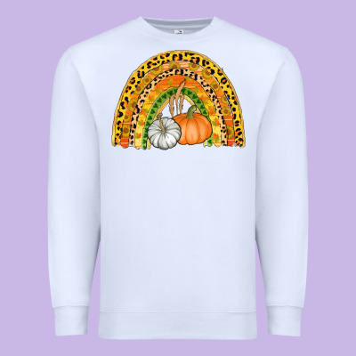 Fall Rainbow Premium Sweatshirt Designed By Adodesignshop