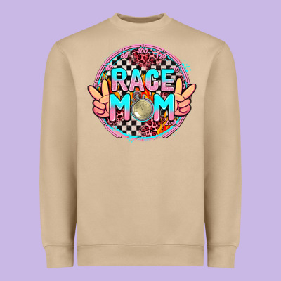 Race Mom Heavyweight Sweatshirt Designed By Adodesignshop
