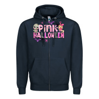Navy pink halloween Zipper Hoodie - AdoDesignShop