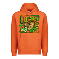 Lucky St Patricks Day Hearts Premium Hoodie | Teevron