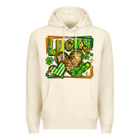 Sandshell lucky st patricks day hearts Premium Hoodie - LillyAllenDesigns