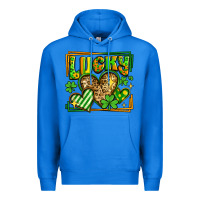 True Royal lucky st patricks day hearts Premium Hoodie - LillyAllenDesigns