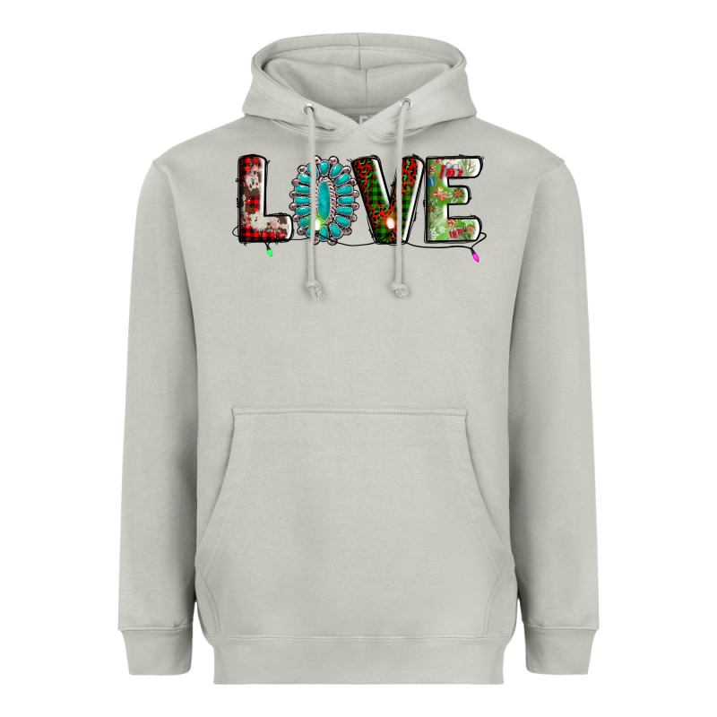 Love Christmas Gemstone Heavyweight Hoodie by AdoDesignShop | Teevron