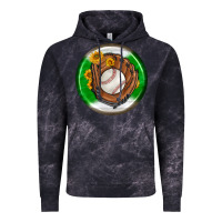 Cloud Black baseball with sunflower round earrings Vintage Hoodie - BundleAndBundleShop
