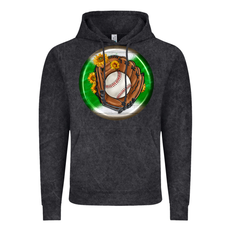 Baseball With Sunflower Round Earrings Vintage Hoodie by BundleAndBundleShop | Teevron