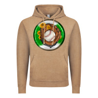 Vintage Coffee baseball with sunflower round earrings Vintage Hoodie - BundleAndBundleShop