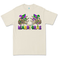 Bone mardi gras skeleton hands Premium Tee - CowGirlArtShop
