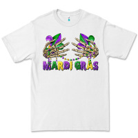 Mardi Gras Skeleton Hands Premium Tee | Teevron