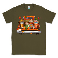 Army Green coffee cups truck Classic Tee - CowGirlArtShop