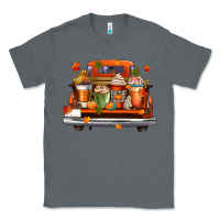Charcoal Heather coffee cups truck Classic Tee - CowGirlArtShop