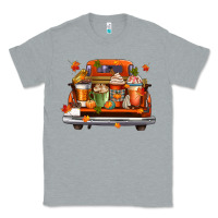 Heather Grey coffee cups truck Classic Tee - CowGirlArtShop