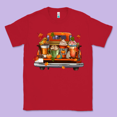Coffee Cups Truck Classic Tee Designed By Cowgirlartshop
